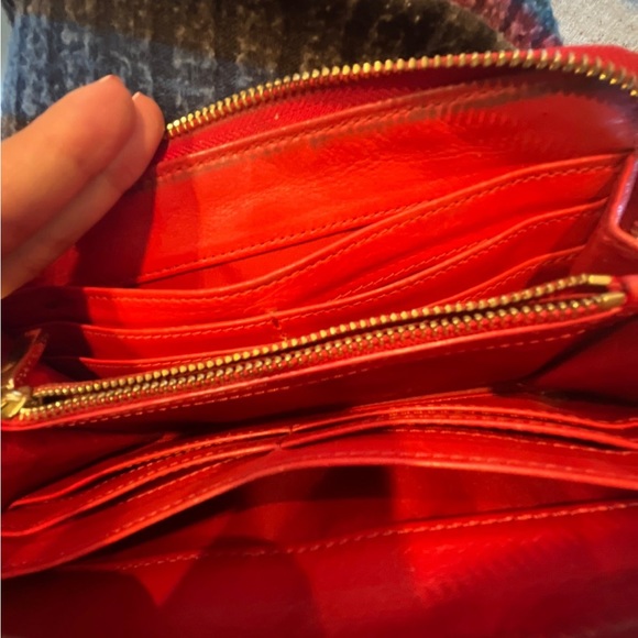 Tory Burch Red-Orange Wallet - Picture 7 of 7